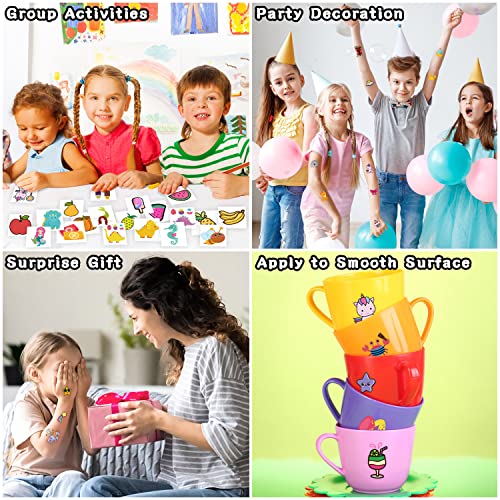 Partywind Temporary Tattoos for Kids, 204 Sheets
