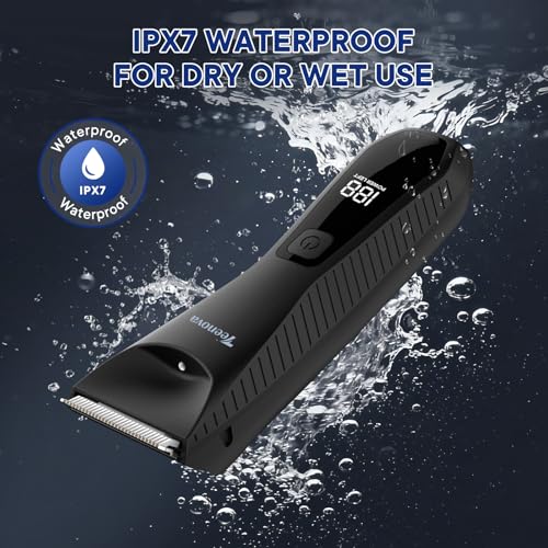2-In-1 Body Hair Trimmer for Men with Ceramic Blade