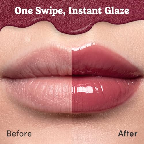 COLORGRAM Deep Glaze Lip Gloss - 04 Toffee Apple | High-Shine Glass Glow