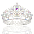 Silver AB Rhinestone Crown Cake Topper for Girls