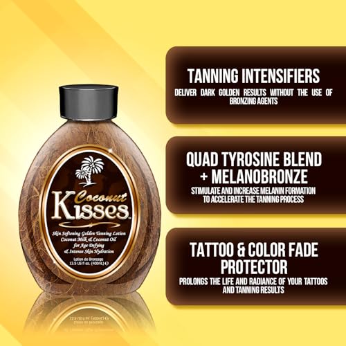 Ed Hardy Coconut Kisses Golden Tanning Lotion 13.5oz