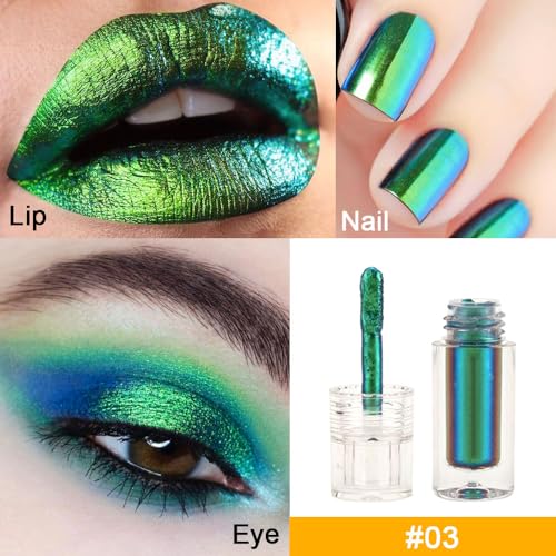 Green Duochrome Liquid Metallic Eyeshadow - High Pigment
