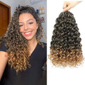 10 Inch Pretwisted Gogo Curl Crochet Hair - 8 Packs, Ocean Wave