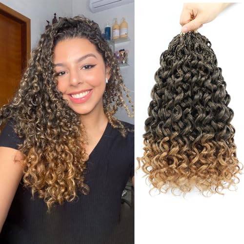 10 Inch Pretwisted Gogo Curl Crochet Hair - 8 Packs, Ocean Wave