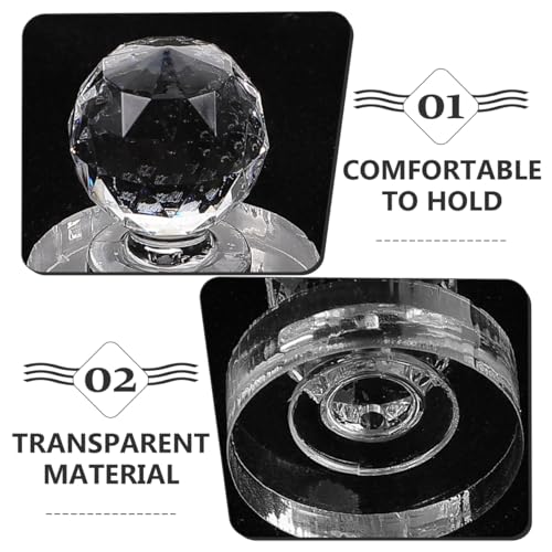 2pcs Eyeshadow Stamper Tool Kit Square Round Pressing Molds for Makeup Repair Eyeshadow Blush Brow Highlighter Portable User-friendly Design