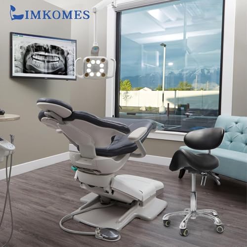 Ergonomic Saddle Chair with Back Support & Wheels