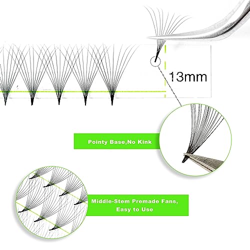 500 Fans Premade Lash Extensions 10D 0.05 C 8-15mm& 16D 0.03 C 8-15mm