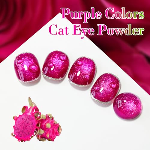 Double Rhythm 15ml Ice Glass Cat Eye Gel Polish - Pitaya Purple MC1072