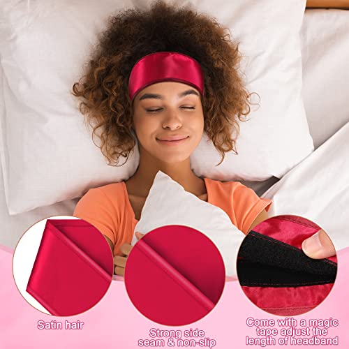 Eurzom Satin Hair Wraps - 4 Adjustable Scarves for Sleeping