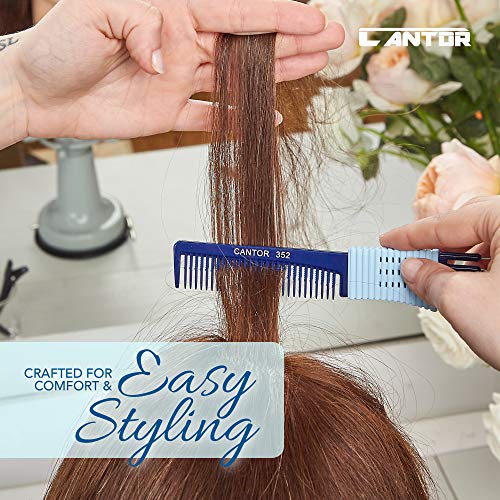 Cantor Teasing Comb & Hair Pick 2 Pack - Stainless Steel