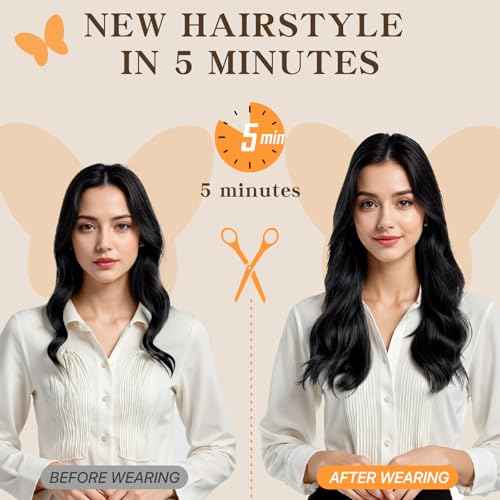 Remy Hair Extensions Clip in Human Hair Dark Brown Clip in Extensions Real Human Hair 14 Inch Real Hair Extensions Clip in Human Hair Straight Human Hair Clip Ins 100g 7Pcs