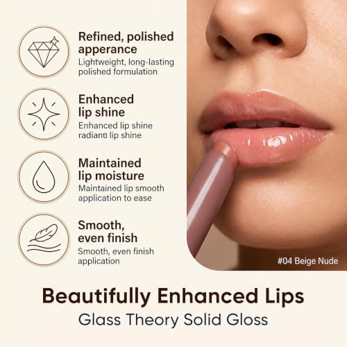 RUBY VIBE CO Glass Theory Lip Gloss - Coral Orange, 2g