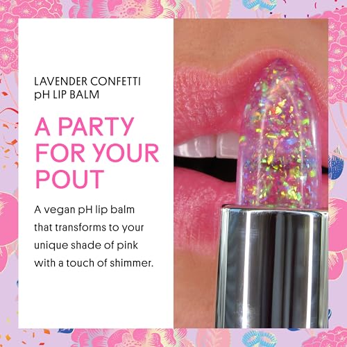 Winky Lux Lavender Glitter Confetti Balm - pH Color Changing Lip Balm