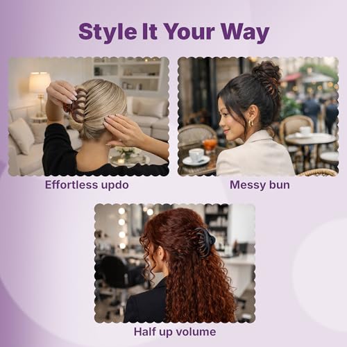Goody SlideProof Large Octopus Claw Clips for Thick Hair, 2-Pack