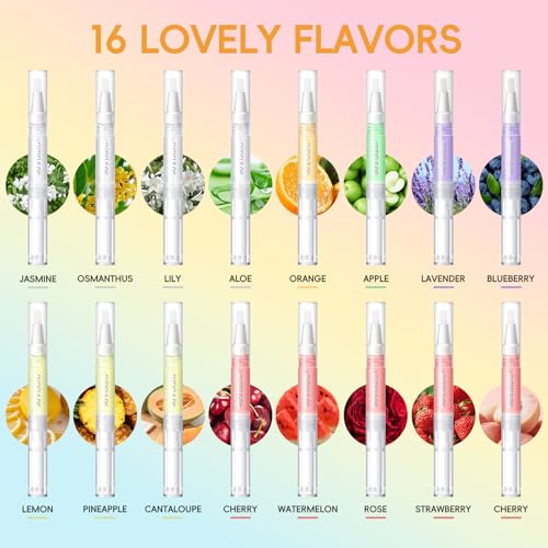 COSCELIA 16-Piece Cuticle Oil Pen Set - Moisturizing Nail Care & Repair