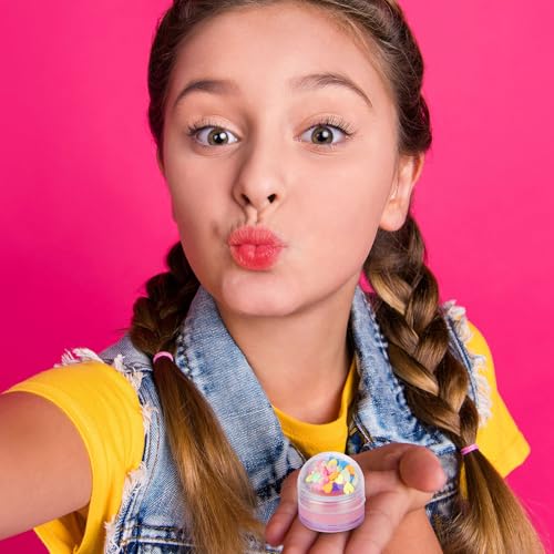 EXPRESSIONS 4pc Lip Gloss with Confetti Top ? Berry Sweet Fruity Flavored Lip Gloss For Girls, Safe and Non-Toxic Confetti Lip Gloss Gift Set For Girls