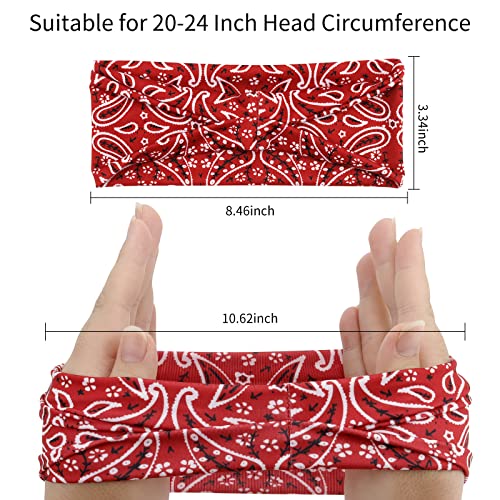 YARIEW 12Pcs Tattoo Sleeves for Men 6 Pack Paisley Bandanas Headbands