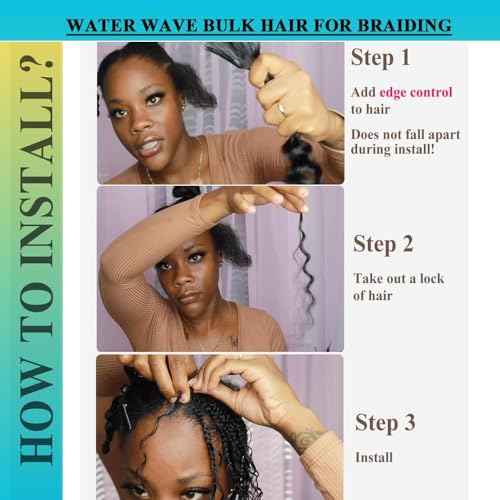 Human Braiding Hair 22inch Human Hair for Boho Knotless Braids No Weft Human Braiding Hair Extensions for Box Boho Braids 100g With 2 Bundles