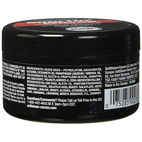 Soft Sheen Sportin Waves 3.5 Ounce Gel Pomade/Wavitrol Jar (103ml) (2 Pack)