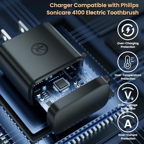 BENSN USB Charger Compatible with Phillips Sonicare 4100 5300 1100 6100 7500 2100 6500 Series, Fit for Phillips Sonicare Electric Toothbrush Charger Adapter for HX6100