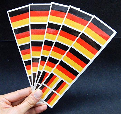 Germany Flag Temporary Tattoos - 40 Pack Party Favors