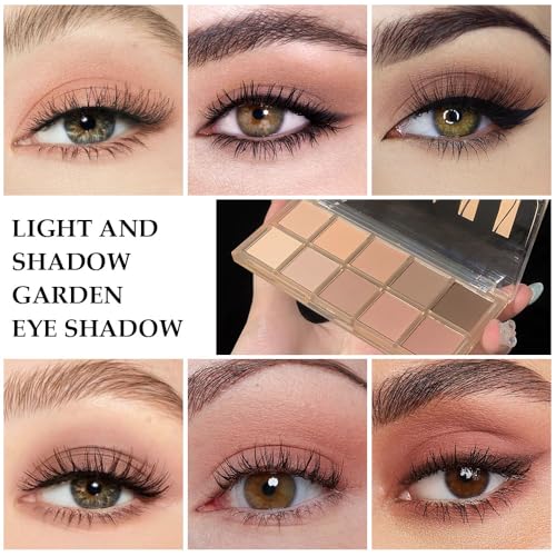 CAKAILA 10-Color Nude Eyeshadow Palette - Matte & Shimmer