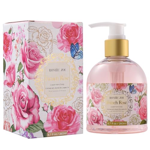 ROMIIE ZOI Liquid Hand Soap with Gift Box - French Rose - 260ml/ 8.7 fl.oz