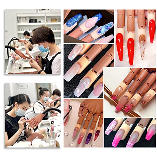 Acrylic Nail Practice Hand with 300 Nail Tips & Tools