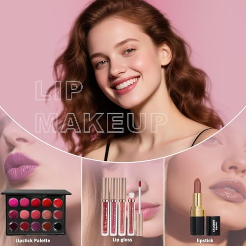 Makeup Kit for Women & Teens – 15+ Piece Full Set with Eyeshadow & Brushes