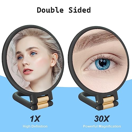 Sifolo 30x Magnifying Mirror with 1x/30x Dual Sides & Adjustable Stand