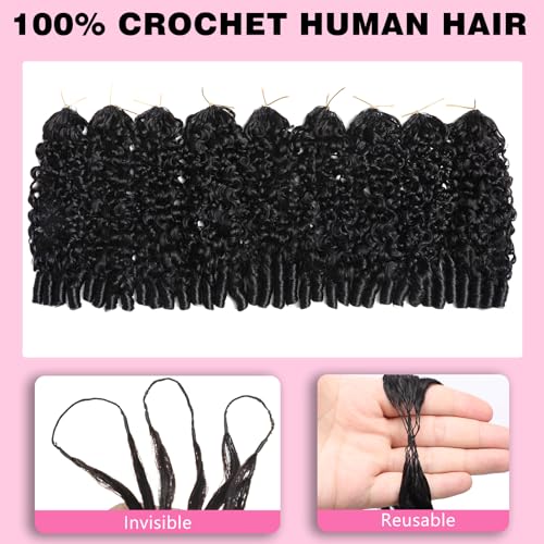 Burmese Curly Crochet Human Hair 16" 120g - Virgin Remy