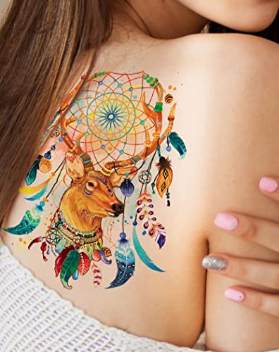 Temporary Tattoo Stickers for Adults – Waterproof, 6x7.87 inch
