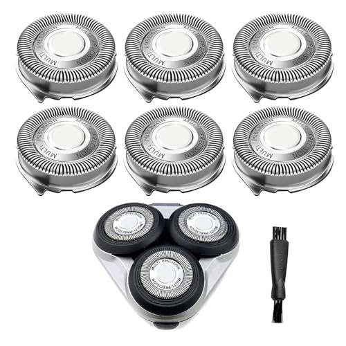 Gleway Sh50/52 Replacement Heads Compatible with Norelco Series 5000 Electric Shavers, New Upgrade Razor Replacement Blades Fit for Series 5000 S5xxx, PT8xx, PT7xx, AT8xx, AT7xx, 6Pack