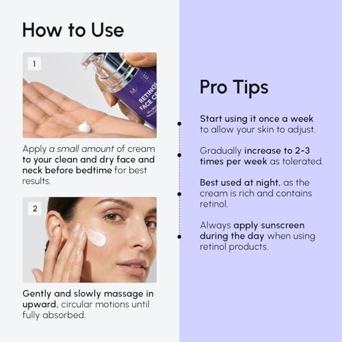 MAREE Face Moisturizer ? Retinol Face Cream for Women Moisturizing with Collagen & Hyaluronic Acid ? Day & Night Anti-Aging Facial Wrinkle DD Cream Moisturizer for Dry Skin ? Crema Para la Cara
