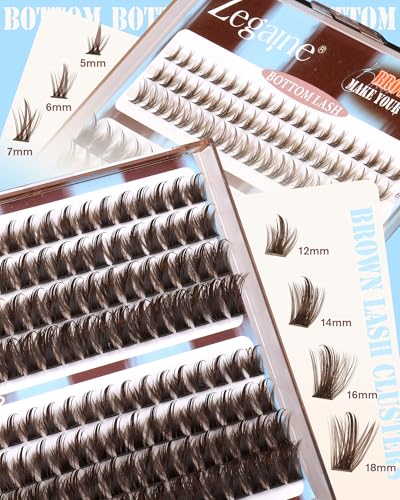 Brown Lash Clusters 12-18mm with Spikes & Bottom Lashes