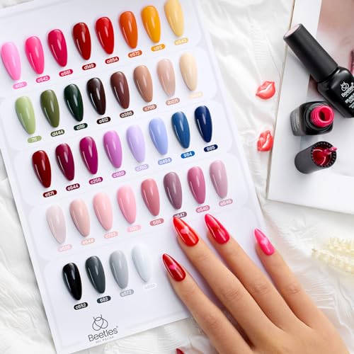 Beetles 44pcs Gel Nail Polish Set with Base & Top Coats