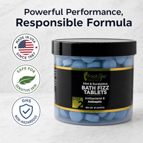 FootSpa Professional Callus Remover Foot Soak - Citric Acid Exfoliant, 42 oz