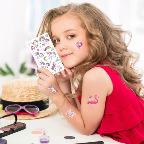 350+ Mixed Temporary Tattoos for Kids - 37 Sheets Party Favors