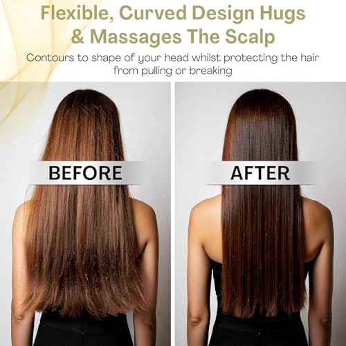 Lily England Paddle Hair Brush for Fine Hair Women - Professional Hairbrush with Vents - Lightweight Thin Detangler with Gel Handle for Comfort-Styling - Beige