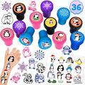 Penguin Party Favors Set - 24 Tattoos & 12 Stamps