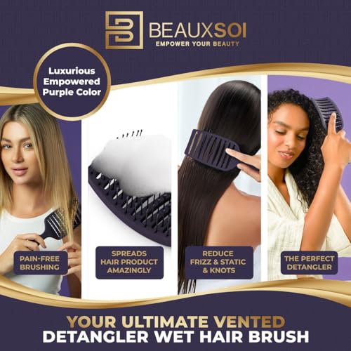 BEAUXSOI Vented Blow Dry Brush for All Hair Types