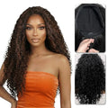 26-Inch Water Wave Half Wig - Human Hair Blend by GLAM21USA