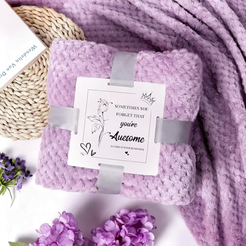 Luxury Spa Gift Basket for Women - 11 Piece Set with Blanket
