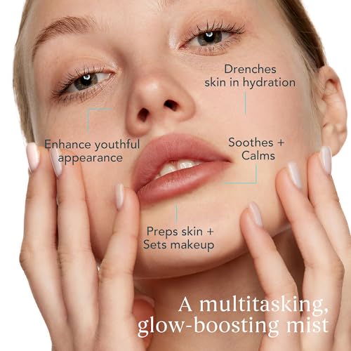Pearl Moisture Solution Mist ? Ultra Fine 3-in-1 Setting Spray with Niacinamide and Pearl Extract, Glow Makeup Primer for Dry Skin, Travel Size Lightweight Facial Toner (1.68 fl oz)