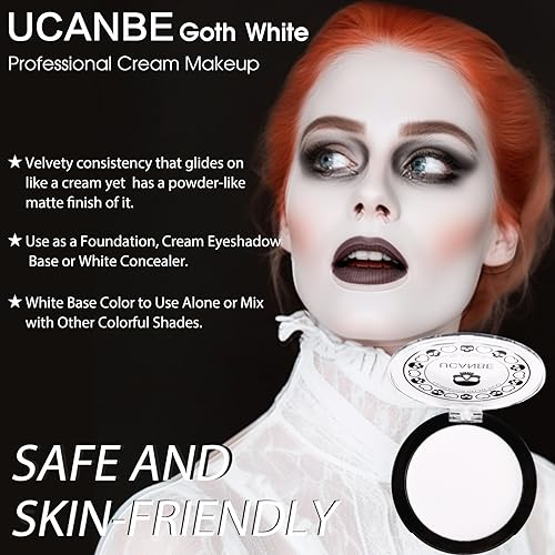 UCANBE White Cream to Powder Face Paint - Full Coverage Matte