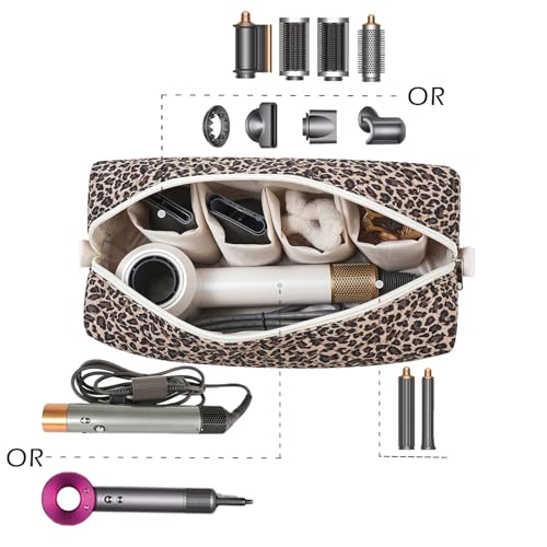 Quilted Cotton Hair Dryer Organizer Bag with Compartments