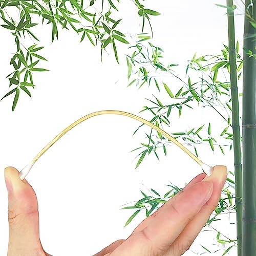 200 Pcs Double Tip Cotton Swabs - Long Bamboo Sticks, Eco-Friendly & Lint-Free