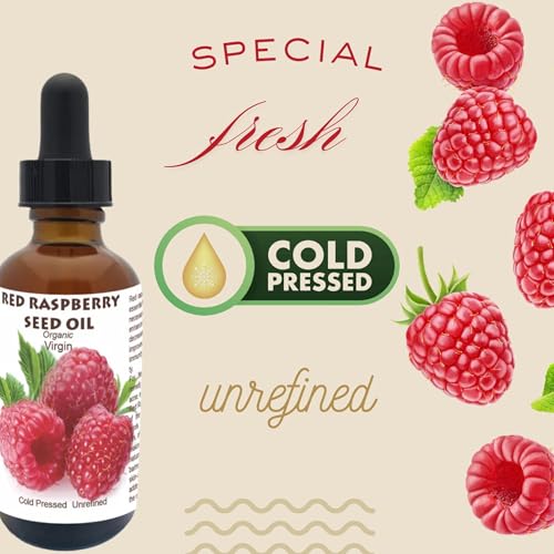 Best Nature's Red Raspberry Seed Oil ? 100% Pure, Organic, Cold-Pressed ? Natural Face & Hair Moisturizer ? Rich in Vitamin E, Omega 3 ? Anti-Aging Skincare ? 1 fl oz / 30 ml