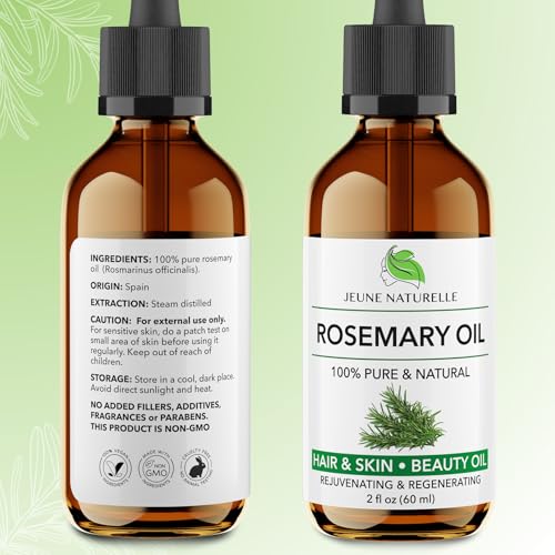 100% Pure Rosemary Oil for Hair Growth & Scalp Health
