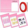 Qenk 201-Piece Press-On Nail Packaging Set with Holographic Bags